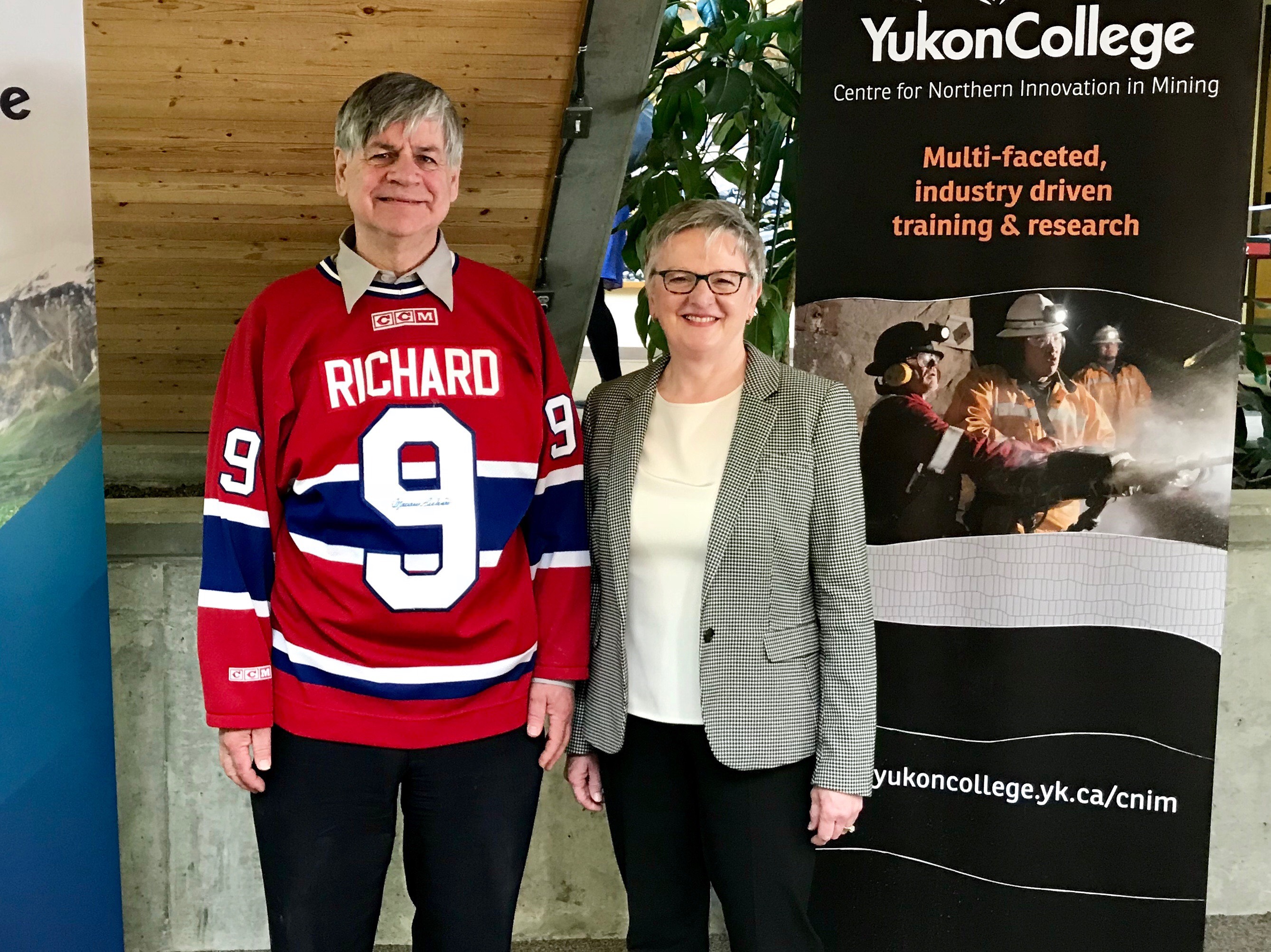 Yukon MP Larry Bagnell and Karen Barnes