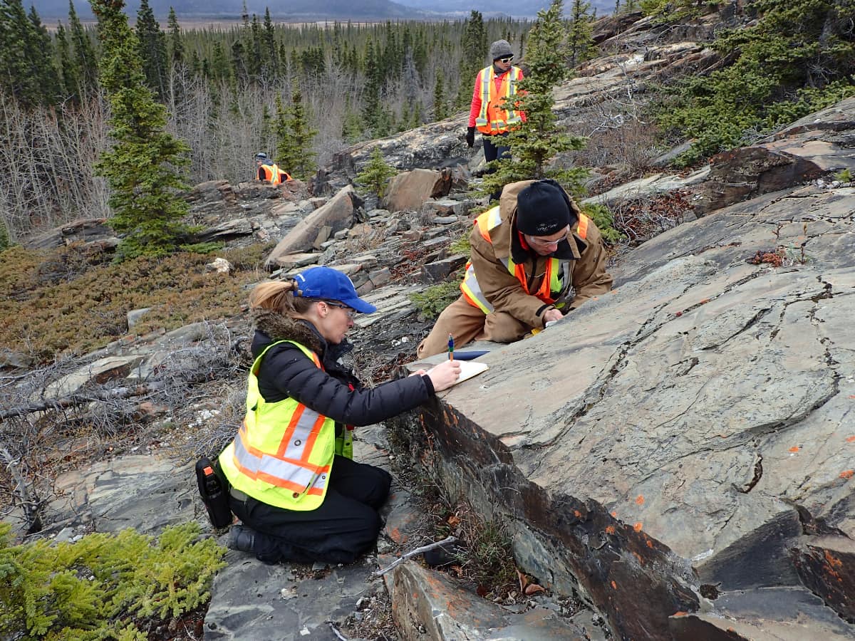 GeoTech students in the field