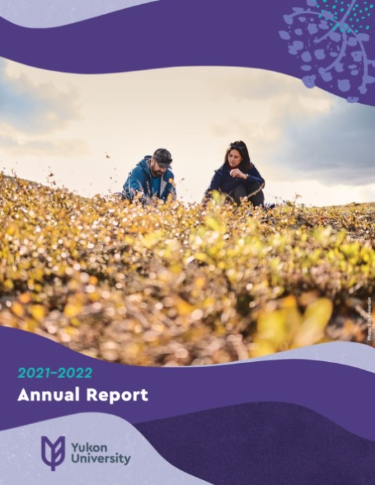 Cover of 2021-2022 annual report. 