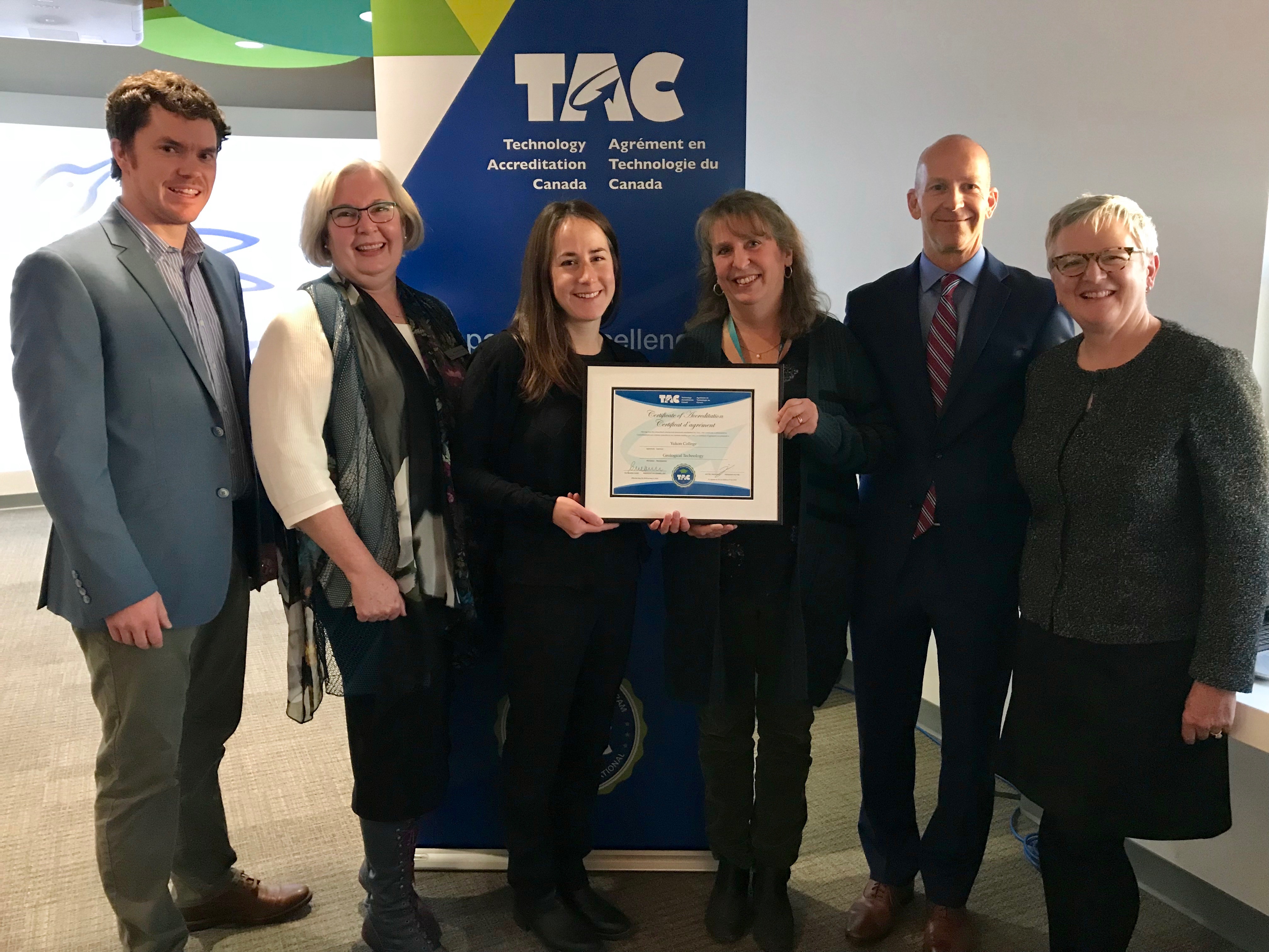 faculty receiving TAC certificate