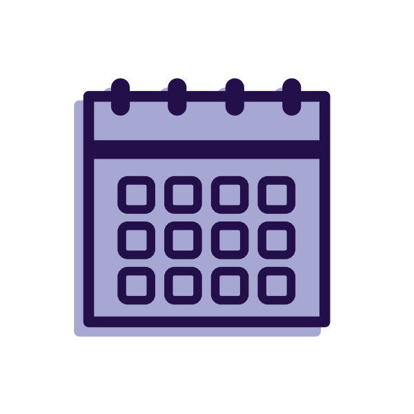 Icon of a monthly calendar