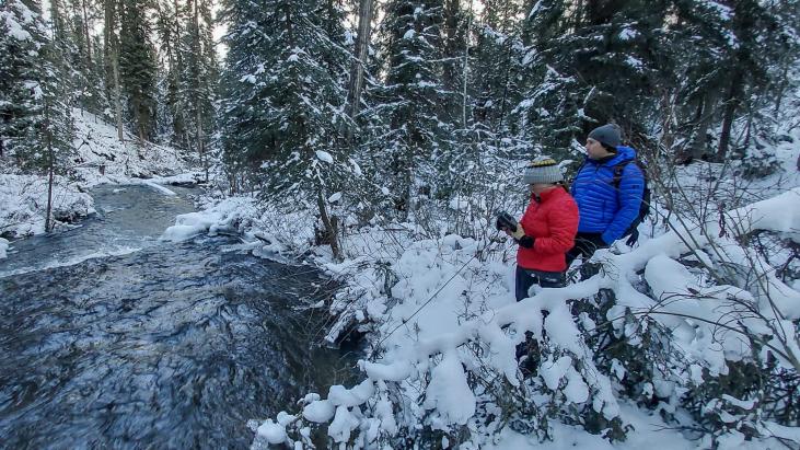 Chantelle and Benoit at McIntyre Creek