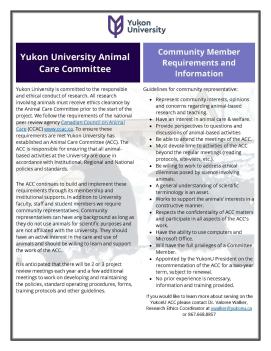 ACC Community member details poster