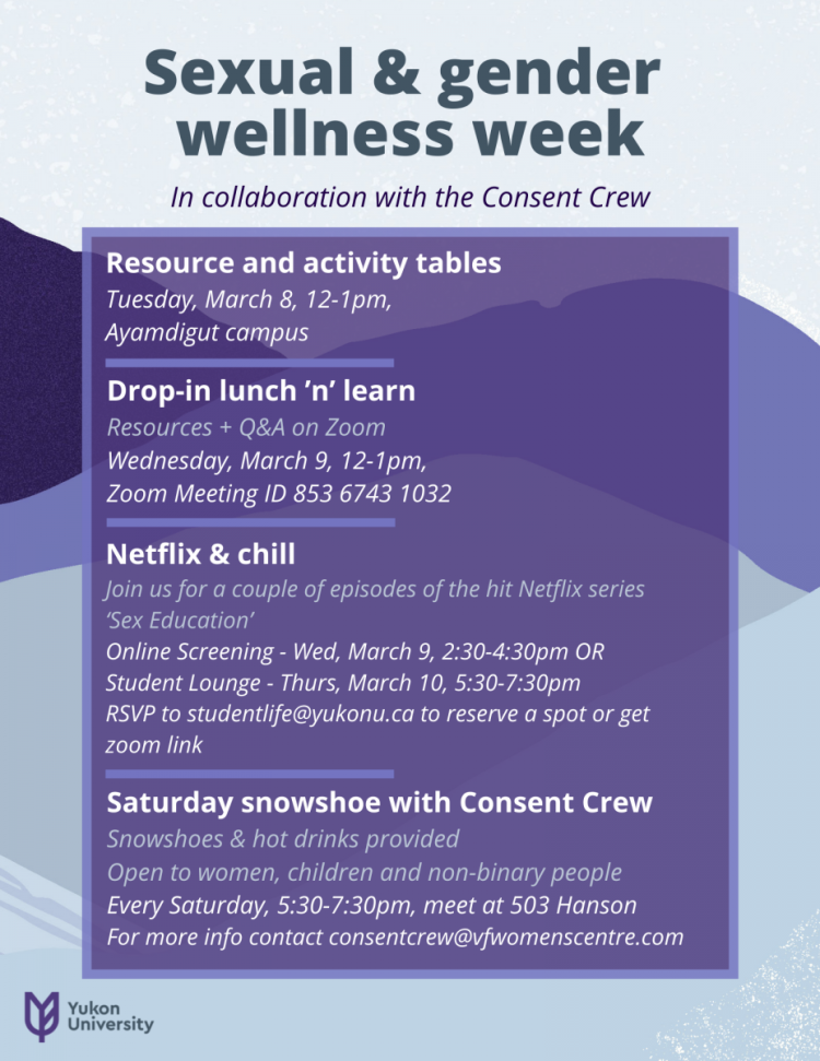 Poster for Sexual and Gender Wellness Week