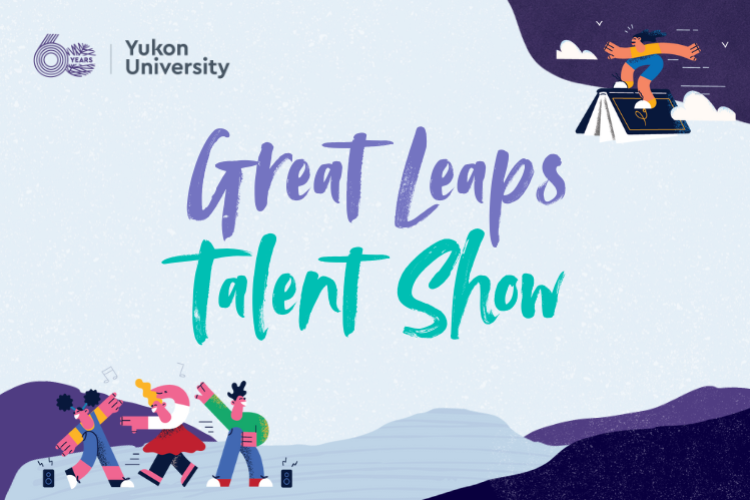 Poster for the Great Leaps Talent show - illustrated perfomers