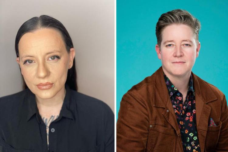 Portrait photos of Cherie Dimaline and Ivan Coyote