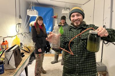 the team with a biodigester