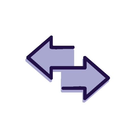 Left and right arrow icon