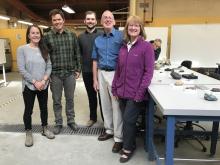 Earth Sciences faculty and Gilbert family